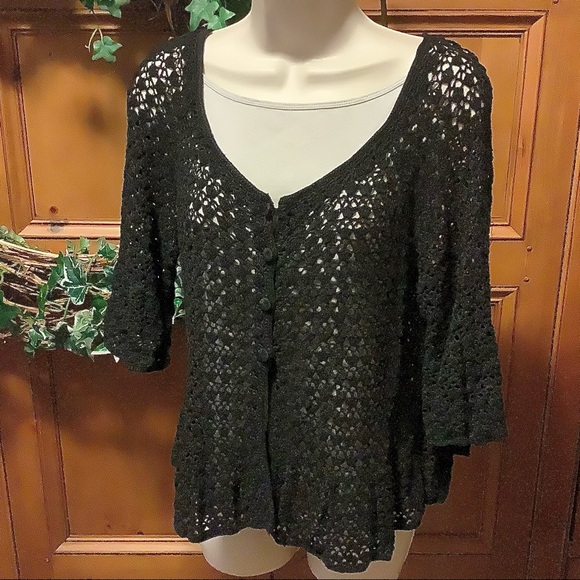 INC Black knit sweater - Picture 1 of 4